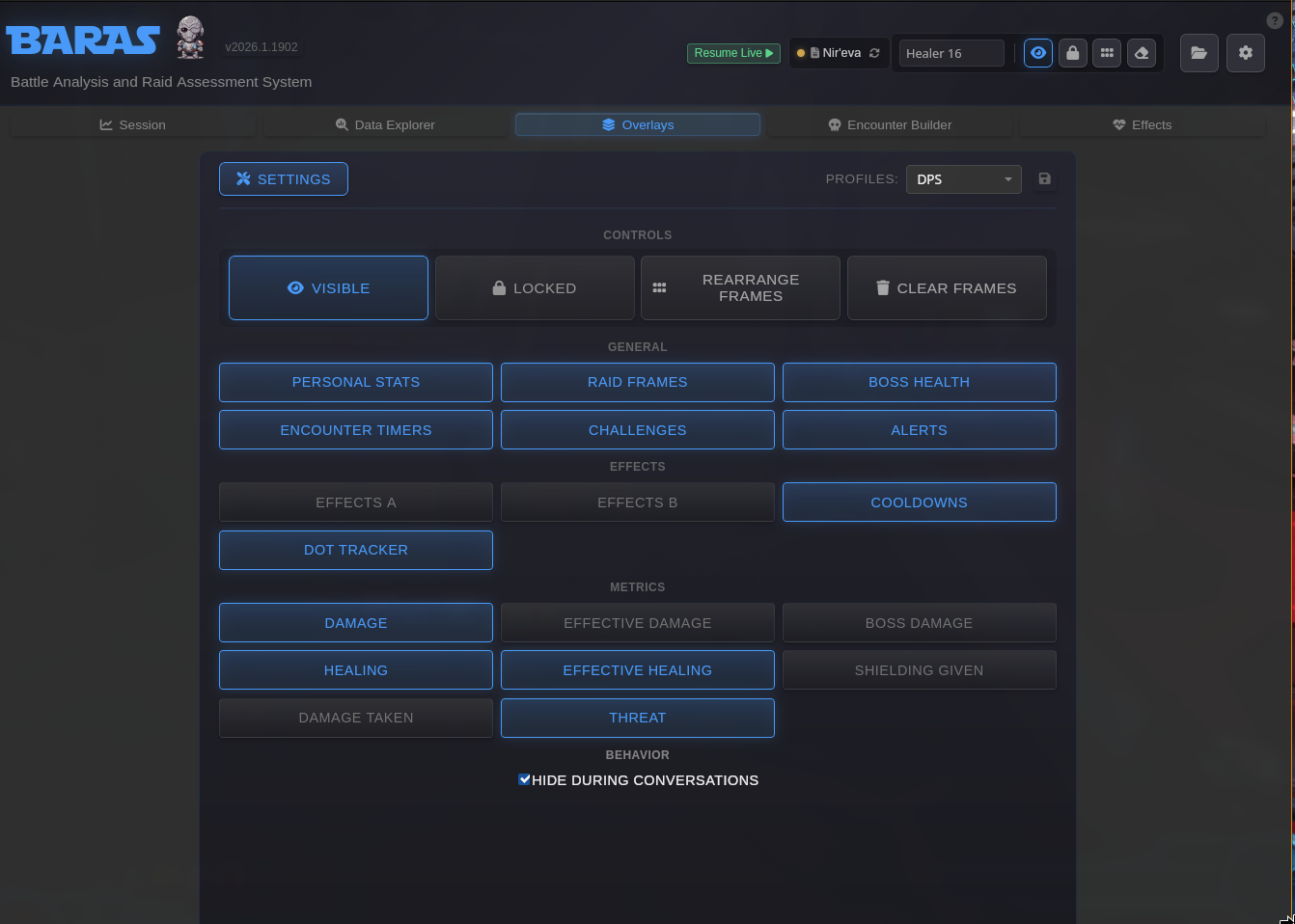 BARAS overlays in action