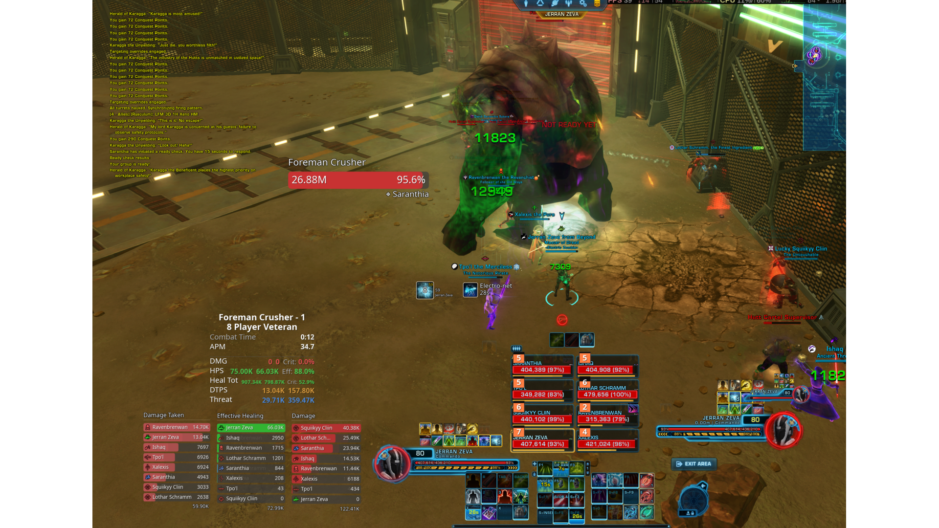 In-combat healer overlay during raid